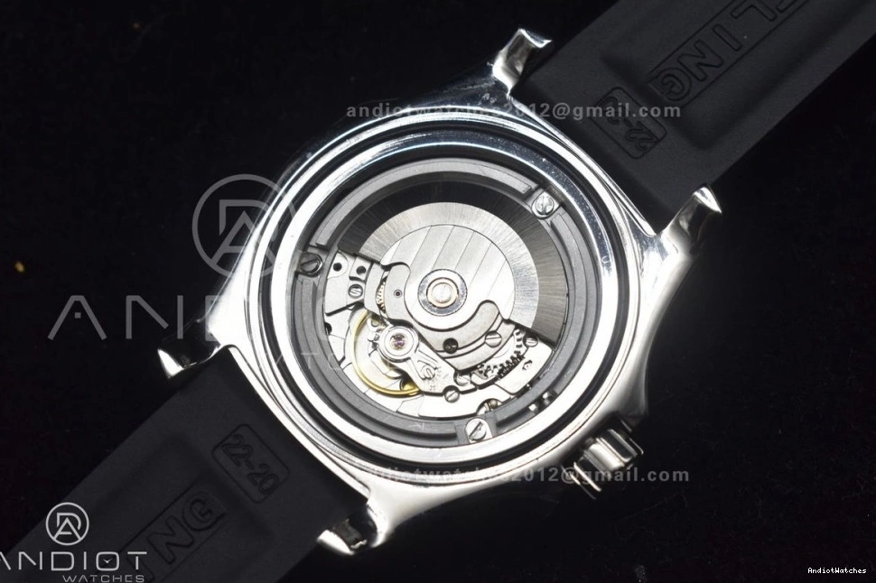 Automatic 467 Versatile Rubber Superocean TF A Edition Black Bezel On Black Best 44 1:1 Dial Strap Black 0829